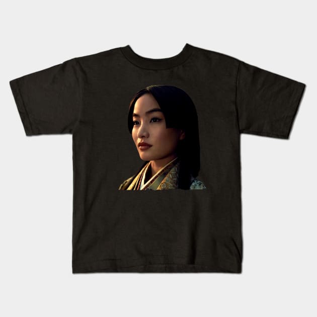 Mariko Sama Kids T-Shirt by Buff Geeks Art